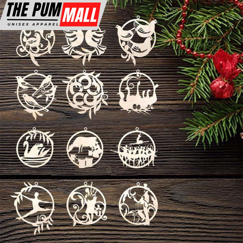 12 Days Of Christmas Ornaments Twelve Days Of Christmas Tree Decor Gift For Family Limited Edition