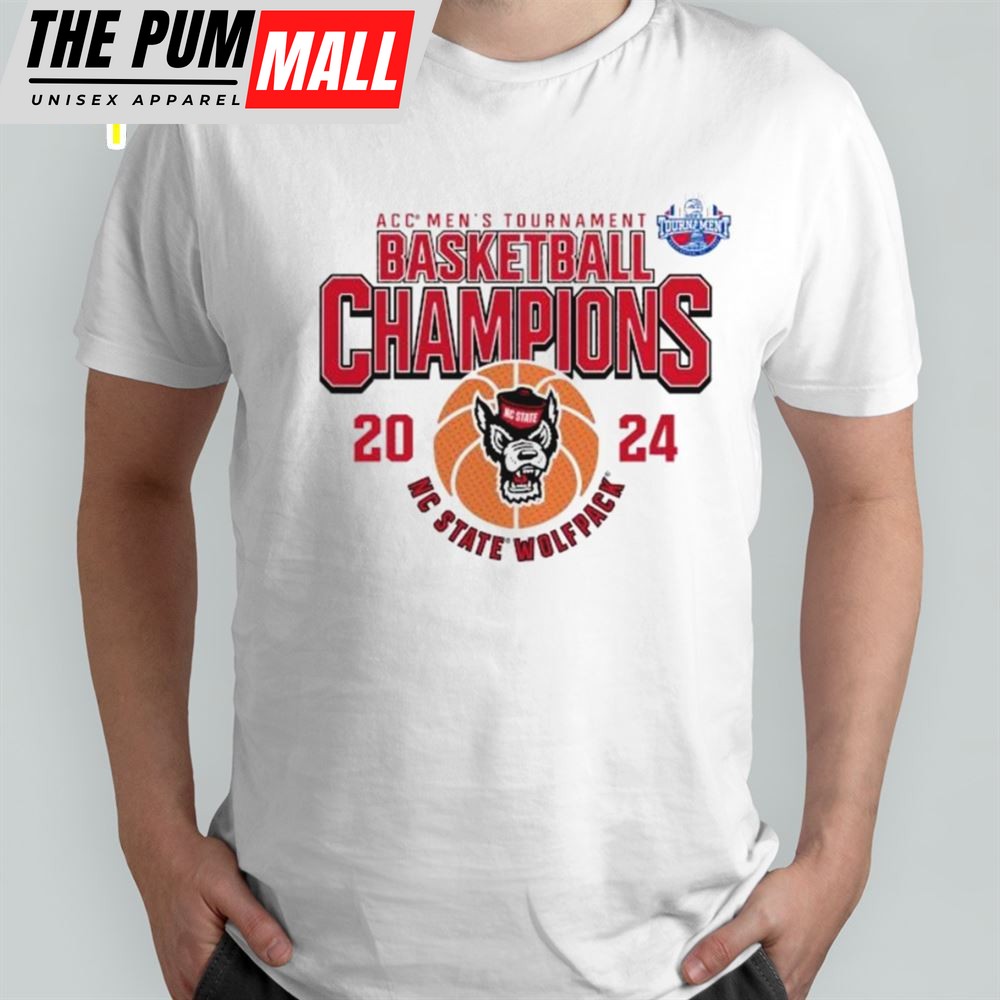 2025 Acc Mens Basketball Conference Tournament Champions Nc State Wolfpack T-Shirt
