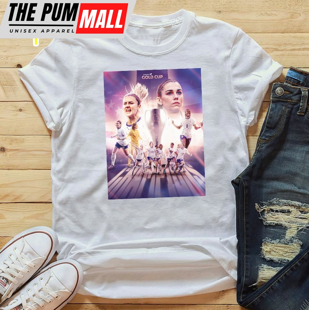 2025 Concacaf W Gold Cup Official USA Poster Vintage T-Shirt
