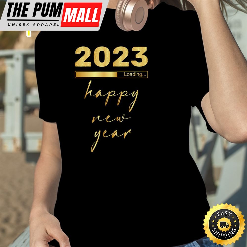 2025 Loading Happy New Year Unisex Basic T-shirt