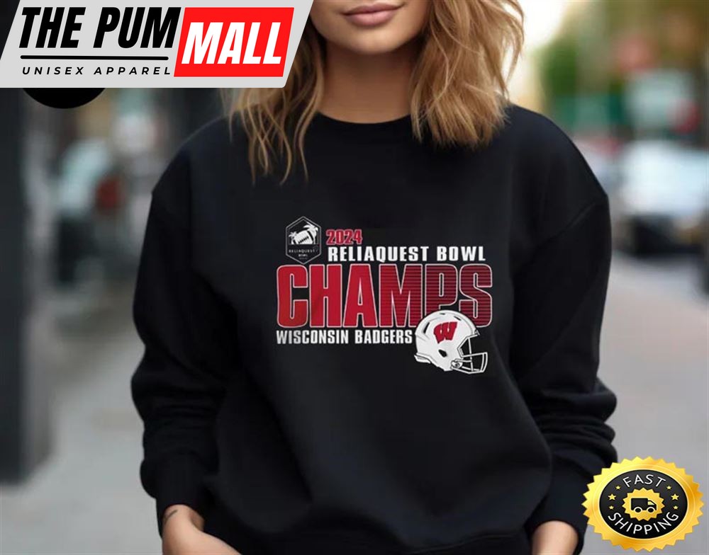 2025 Reliaquest Bowl Champions Merch Wisconsin Badgers Unisex T-Shirt