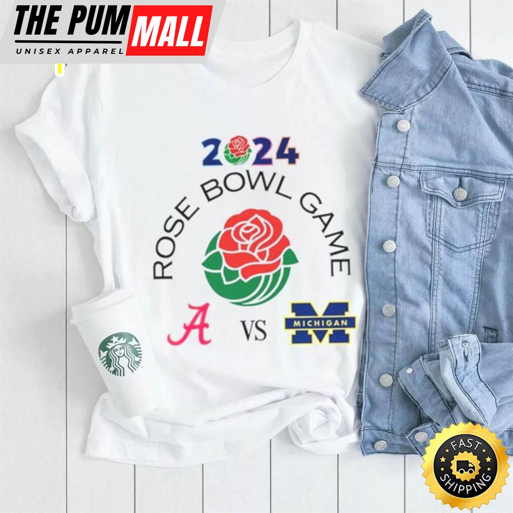 2025 Rose Bowl Game Alabama Crimson Tide Vs Michigan T Shirt