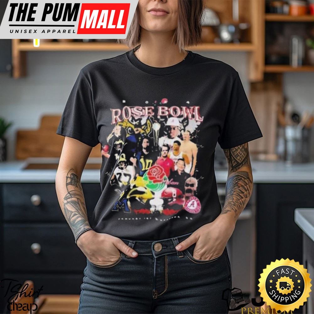 2025 Rose Bowl Michigan Wolverines Portnoy Vs Alabama Crimson Tide Saban Players Unisex T Shirt