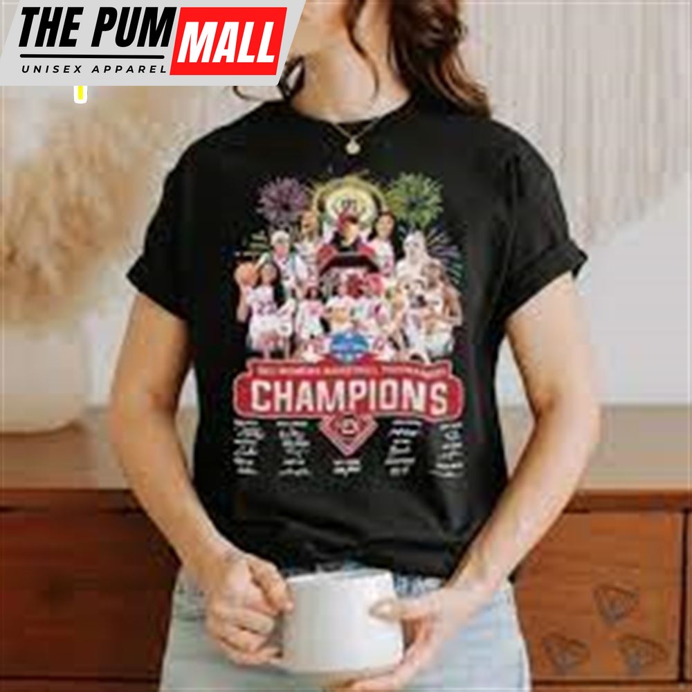 2025 South Carolina Gamecocks Sec Womens Basketball Tournament Champions T Shirt