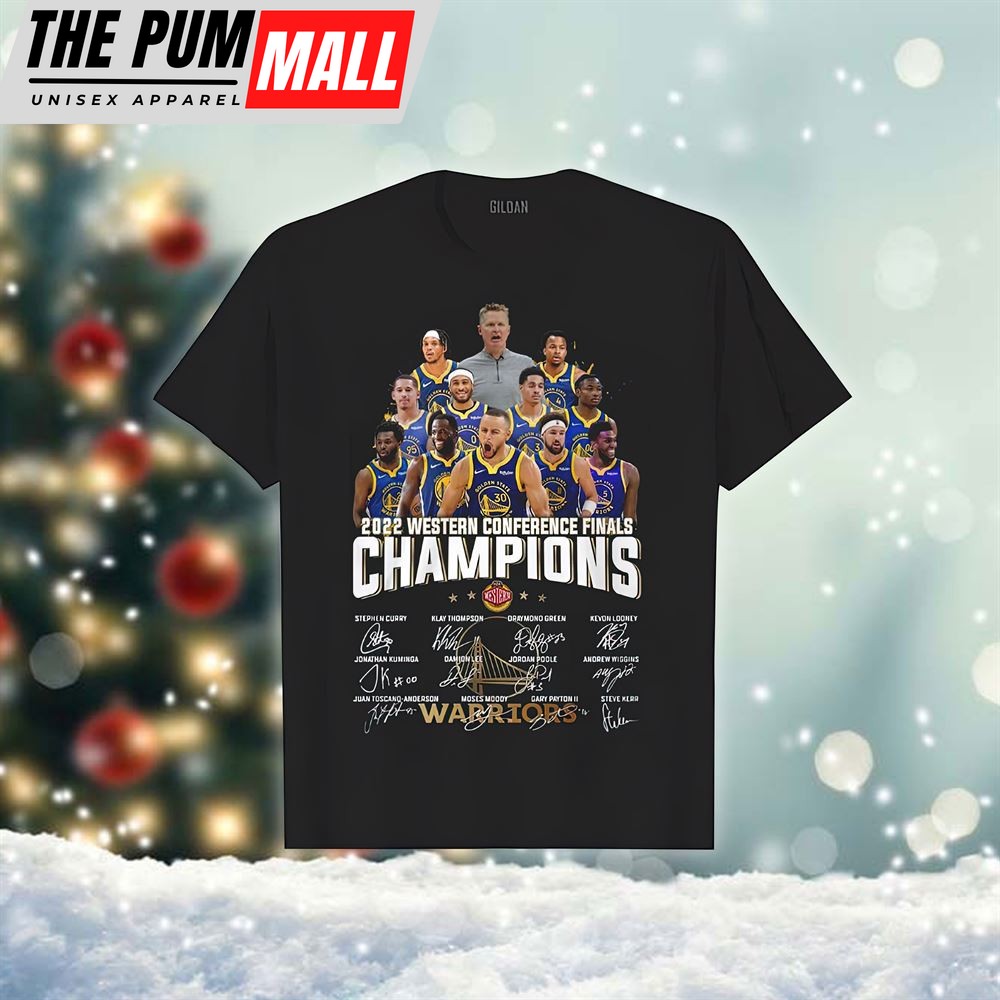 2025 Western Conference Champions Warriors Sign T-shirt
