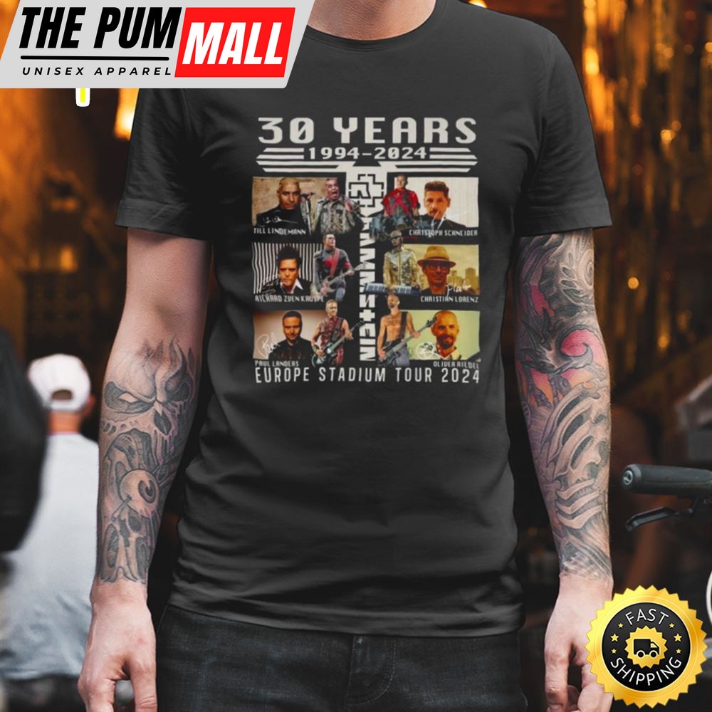 30 Years 1994-2025 Rammstein Europe Stadium Tour 2025 Shirt