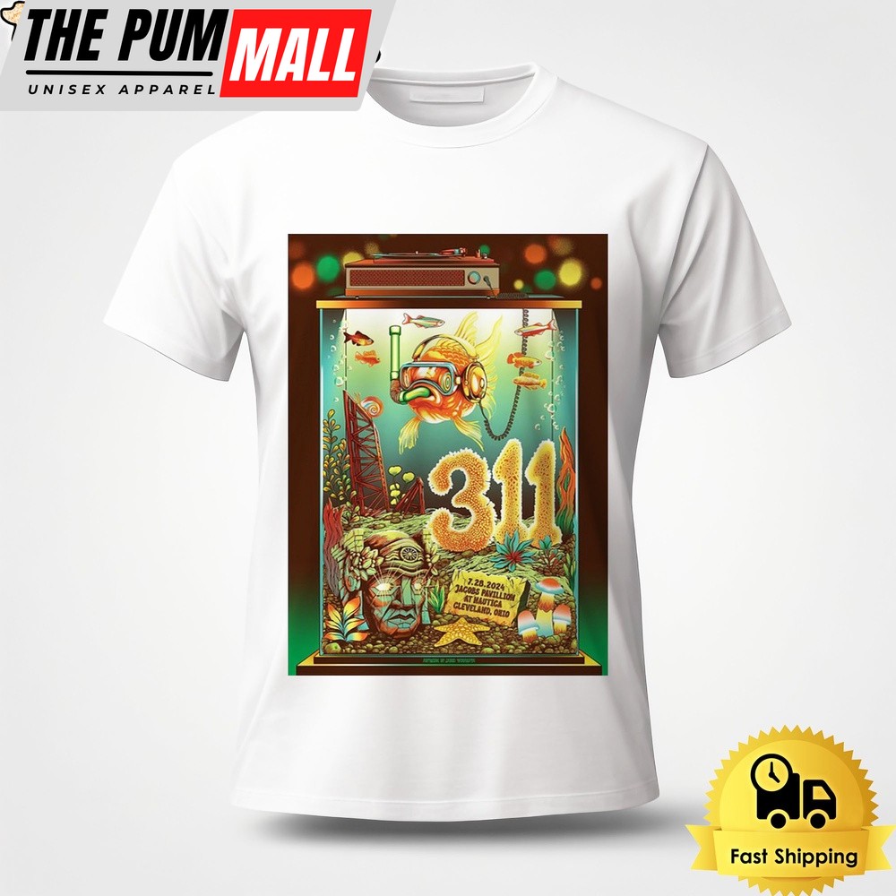 311 Band Live At Jacobs Pavilion Cleveland OH On July 28 2024 Unisex T-Shirt