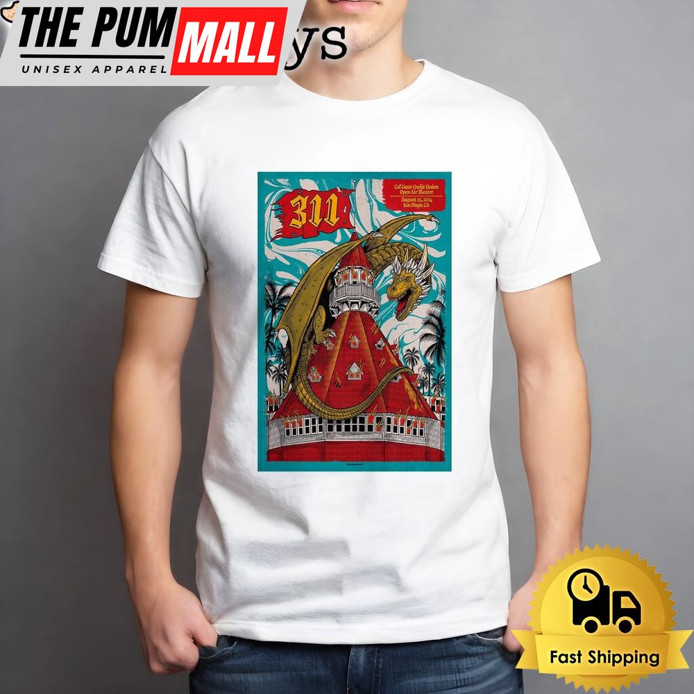 311 Tour At Cal Coast Credit Union Open Air Theatre In San Diego CA 2024 Unisex T-Shirt