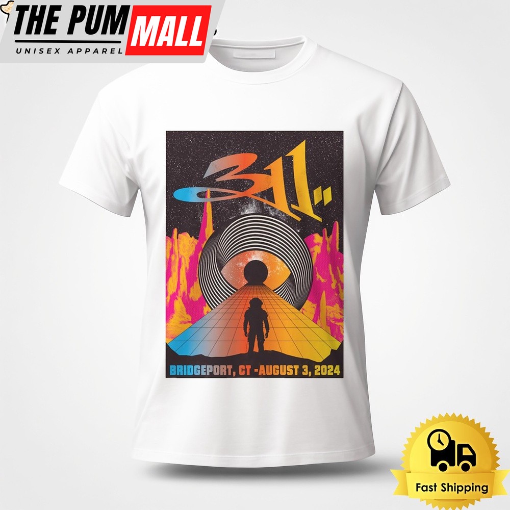 311 Tour On August 3 2024 Hartford HealthCare Amphitheater Bridgeport CT Unisex T-Shirt