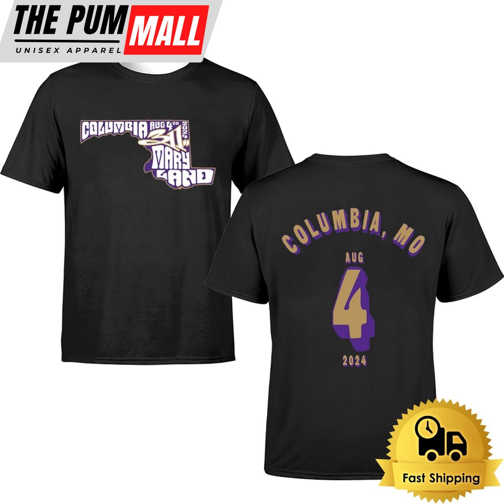 311 Tour On August 4 2024 Merriweather Post Pavilion Columbia MD T Shirt