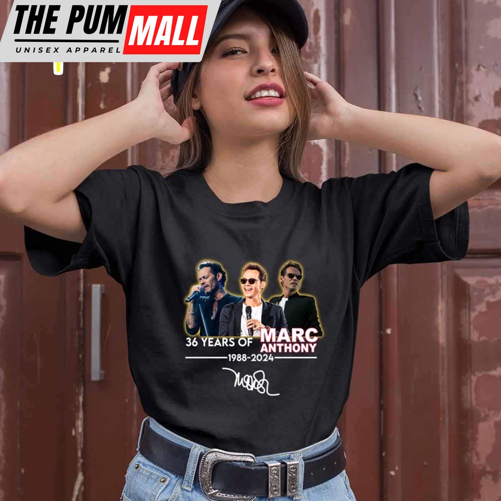 36 Years Of Marc Anthony 1988 2025 Signature T-Shirt