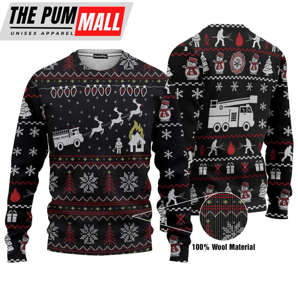 3d-firefighter-fire-dept-ugly-sweater-perfect-christmas-gift-icf1fu24 3D Firefighter Fire Dept Ugly Sweater – Perfect Christmas Gift