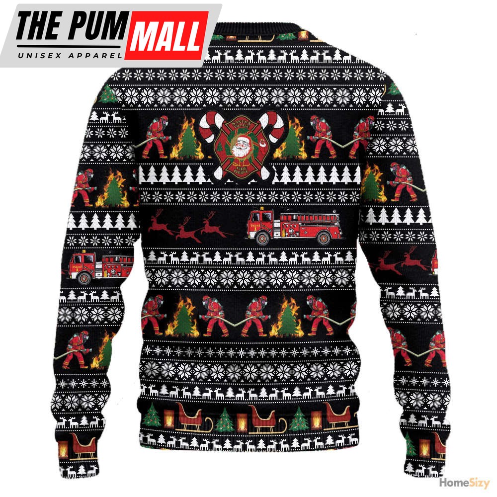 3d-santa-village-firefighter-ugly-sweater-best-gift-for-christmas-pgbk94vi 3D Santa Village Firefighter Ugly Sweater – Best Gift For Christmas
