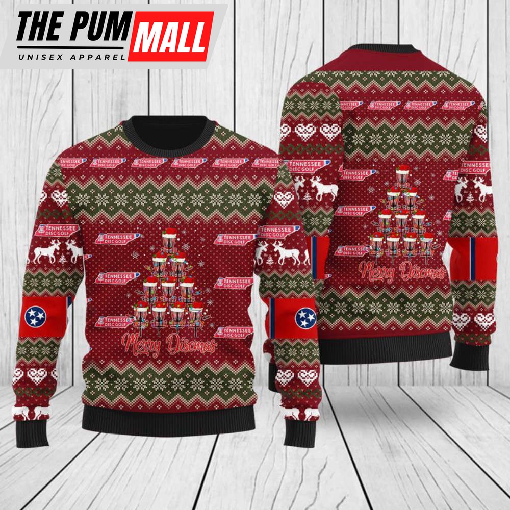 3D Tennessee Disc Golf Christmas Sweater – Perfect Gift for Christmas