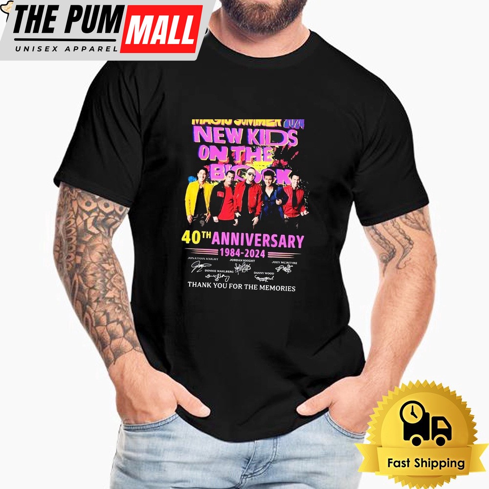 40Th Anniversary New Kids On The Block Magic Summer 2024 Unisex T-Shirt