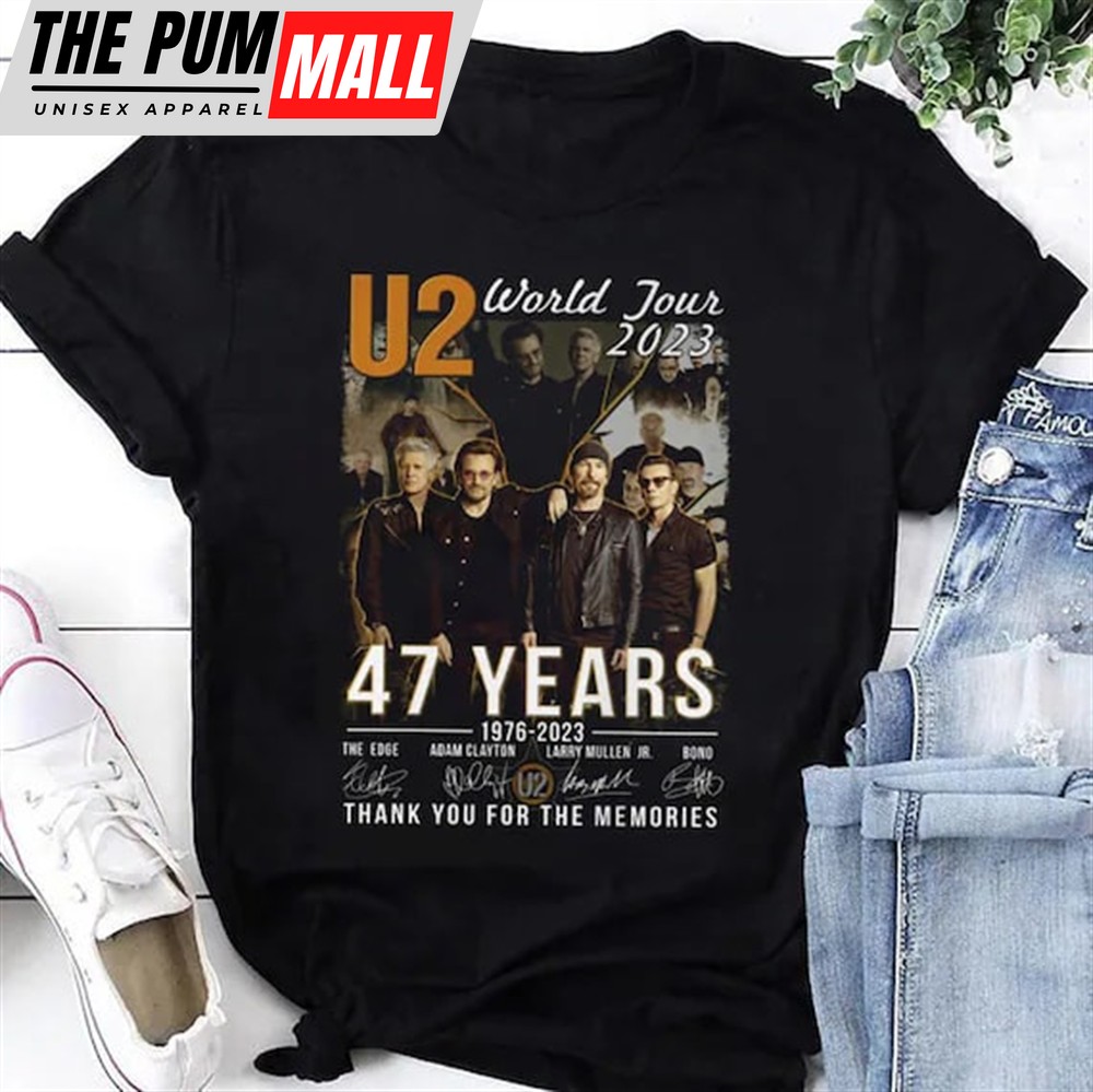 47 Years U2 Band Signature Shirt U2 Band Shirt Achtung Baby