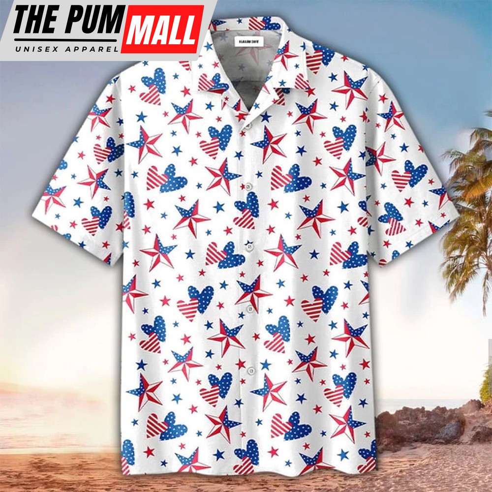 4th Of July Hawaiian Shirt, 4Th Of July Hawaiian Shirt, Independence Day Hawaiian Shirt, Hawaiian Fourth Of July Shirt
