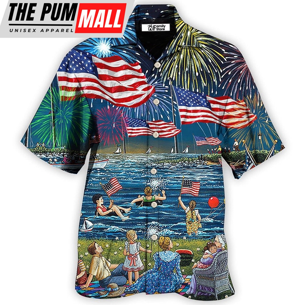 4th Of July Hawaiian Shirt, America Independence Day Fun Day Hawaiian Shirt, Hawaiian Fourth Of July Shirt
