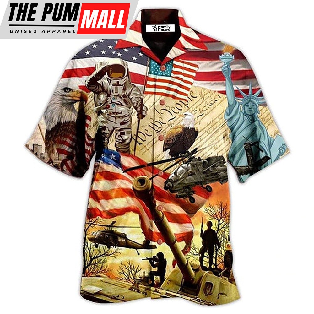 4th Of July Hawaiian Shirt, America Independence Day We The People Hawaiian Shirt, Hawaiian Fourth Of July Shirt
