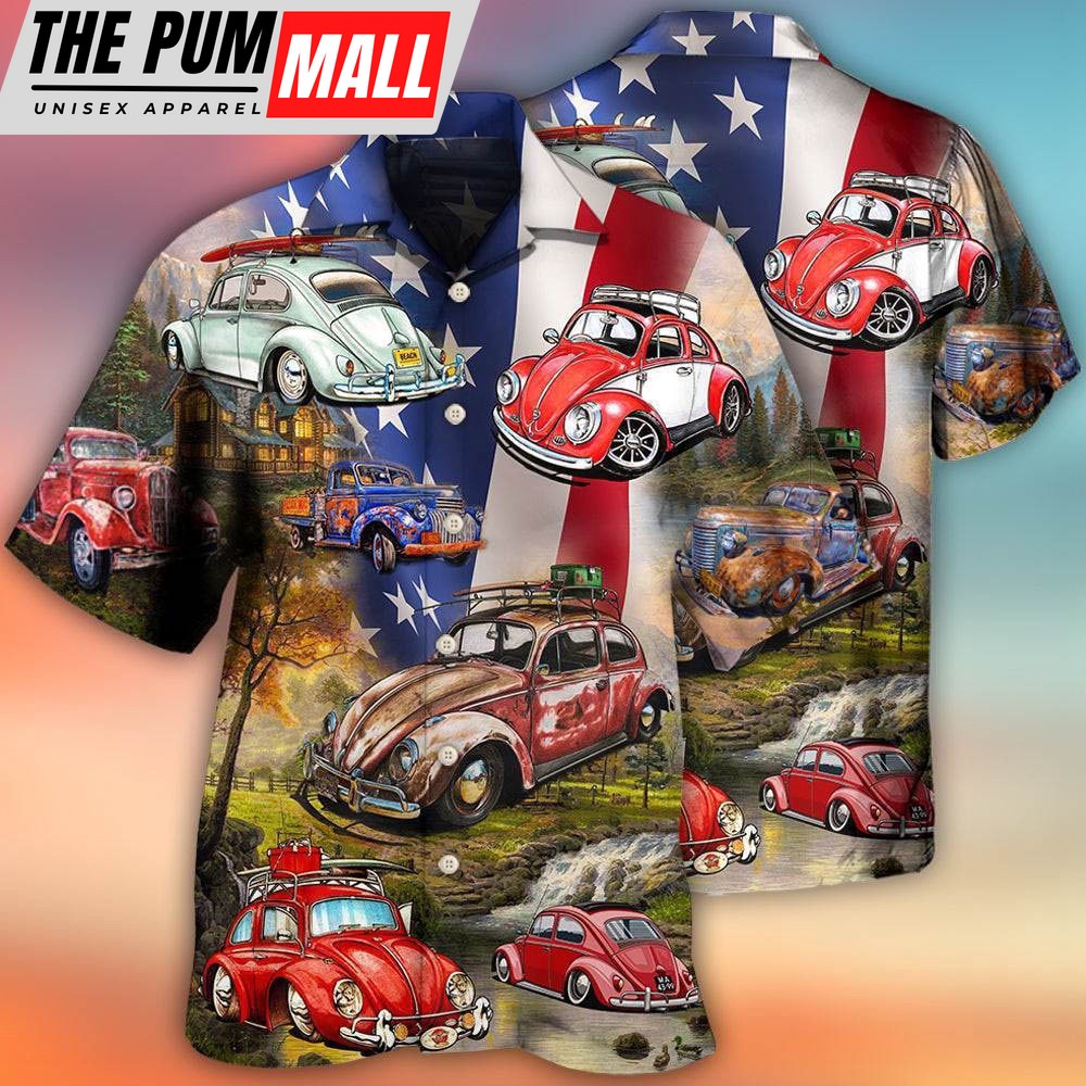 4th Of July Hawaiian Shirt, Camping Independence Day Hawaiian Shirt, Hawaiian Fourth Of July Shirt