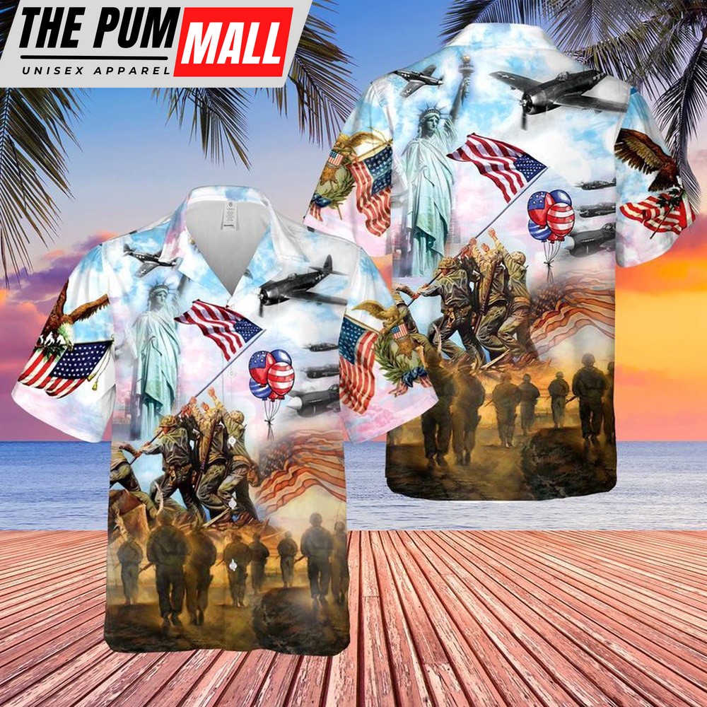 4th Of July Hawaiian Shirt, Happy Independence Day 4Th Of July Hawaiian Shirt, Hawaiian Fourth Of July Shirt