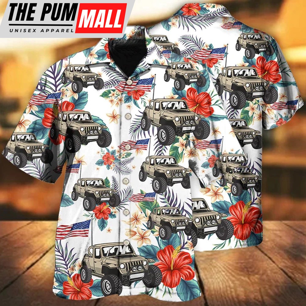 4th Of July Hawaiian Shirt, Happy Independence Day Jee All Printed 3D Hawaiian Shirt, Hawaiian Fourth Of July Shirt