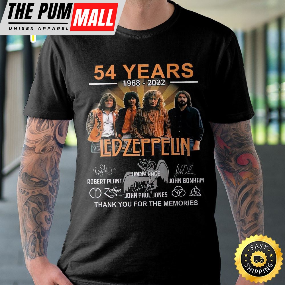 54 Years Led Zeppelin Thank You For The Memories Unisex T-Shirt