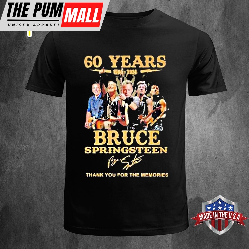 60 Years 1964-2025 Bruce Springsteen Thank You For The Memories Unisex T-Shirt