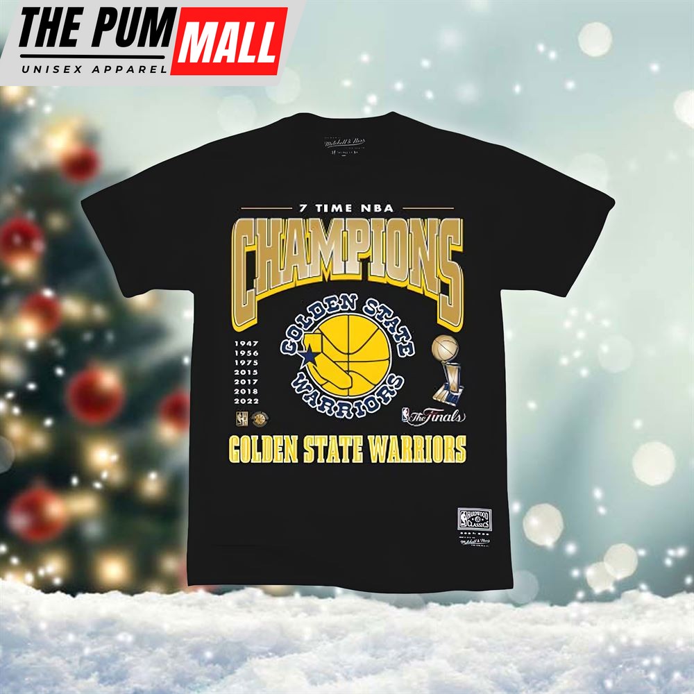 7 Time NBA Champions Golden State Warriors T-shirt