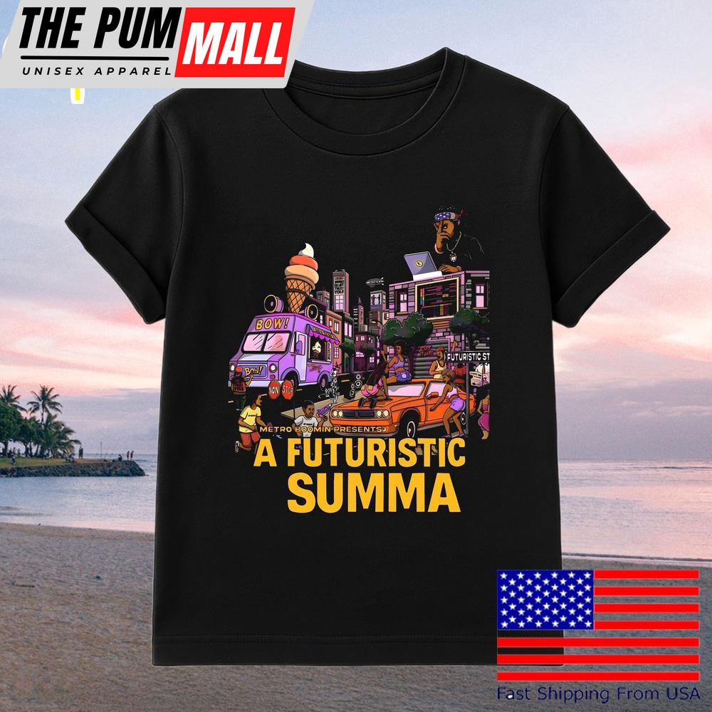A Futuristic Summa Rap Album Cover Street Art Cartoon Hip Hop T-Shirt