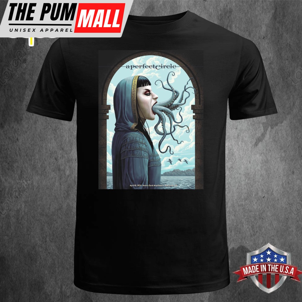 A Perfect Circle Tonight Poster For Alpharetta GA At Ameris Bank Ampitheatre On April 09 2025 Unisex T-shirt