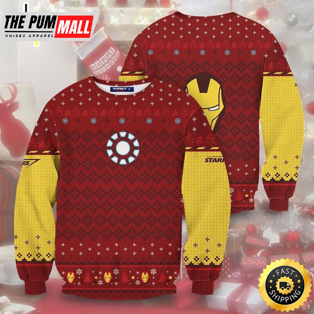 A Very Tony Stark Iron Man Marvel Christmas Marvel Christmas Sweater