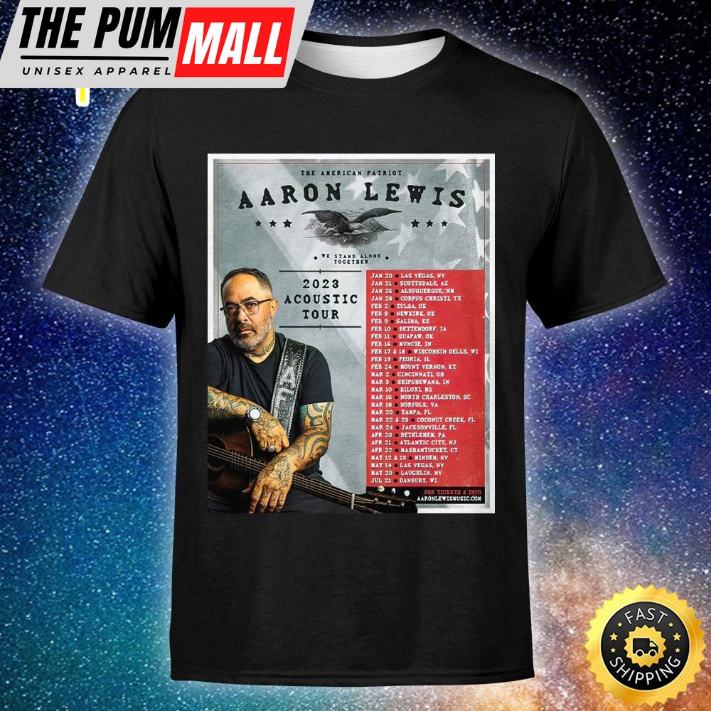 Aaron Lewis Announces Early 2025 Acoustic Tour Unisex T-shirt