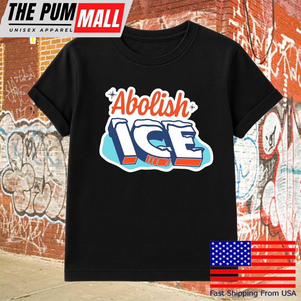 Abolish Ice Sticker Style Colorful Protest Immigration Rights T Shirt
