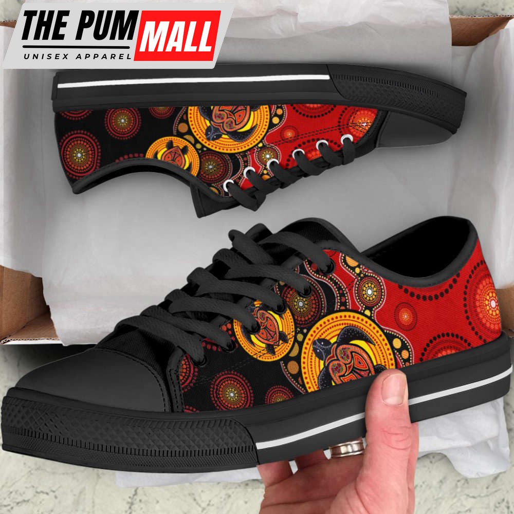 aboriginal-shoes-turtles-colourful-painting-art-low-top-shoes-ppxf8qi0 Aboriginal shoes turtles colourful painting art Low Top Shoes