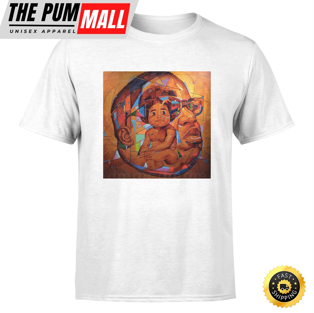 Abstract Baby Biggie And Head Artwork T-Shirt