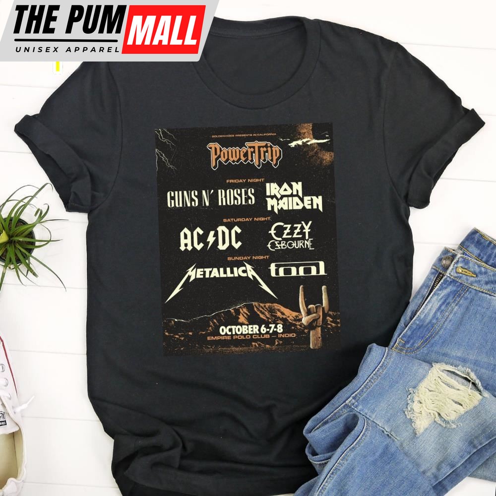 Ac-Dc Tour 2025 Power Trip Unisex T-Shirt