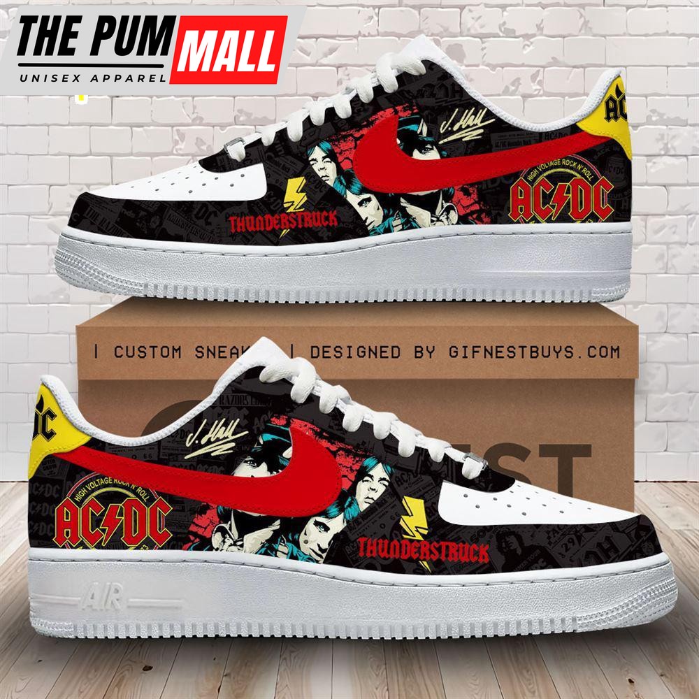 Acdc Air Force 1 Sneaker Gift For Christmas Gift For Christmas