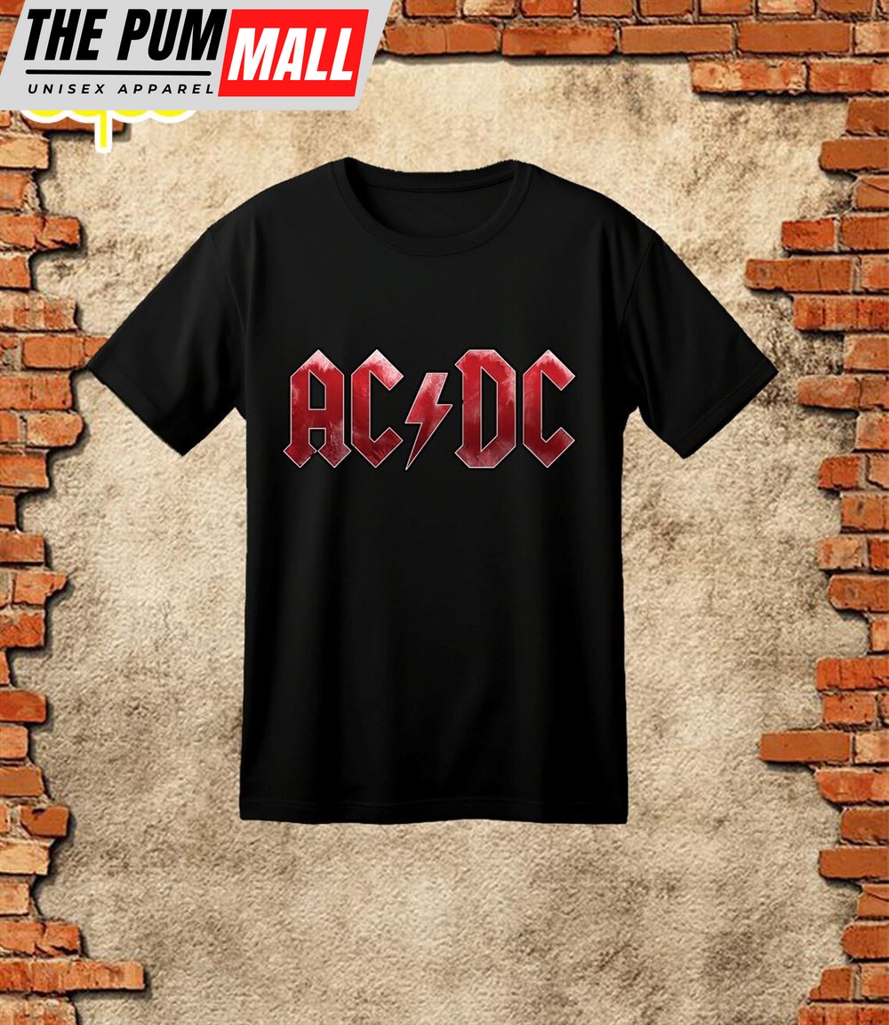 Acdc Band 50th Anniversary 1973 – 2025 Signature Black T-Shirt