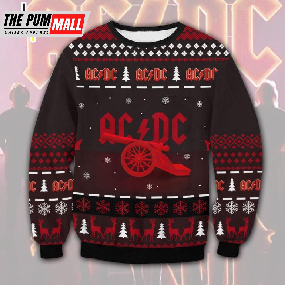 ACDC Merry Christmas Ugly Sweater Gift For Christmas