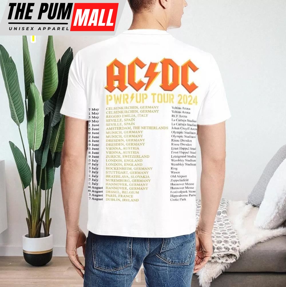 ACDC PWR UP Tour 2025 Unisex T-Shirt Tour 2025