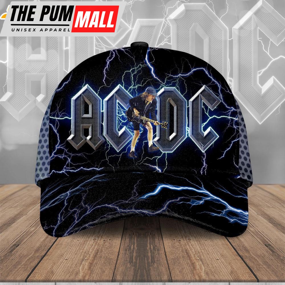 ACDC Thunder Baseball Cap Print For Fans