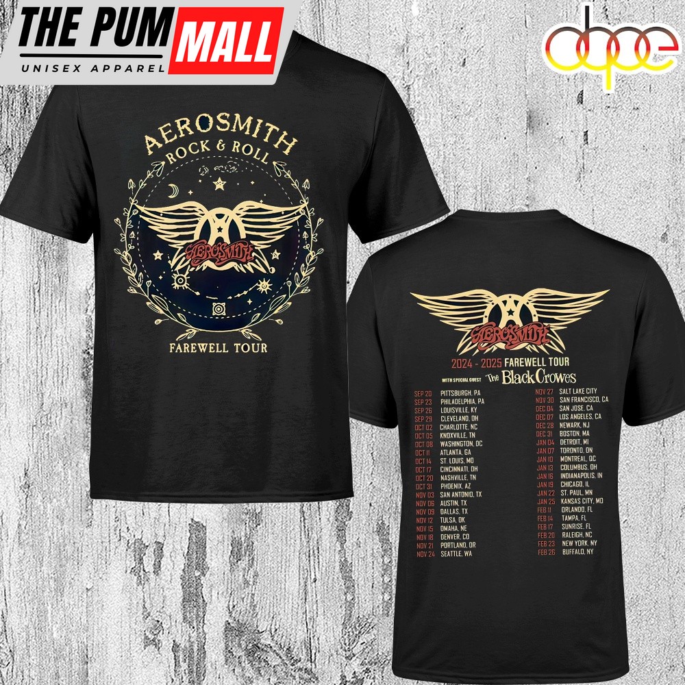 Aerosmith 2024-2025 North American Farewell Tour Unisex T-Shirt
