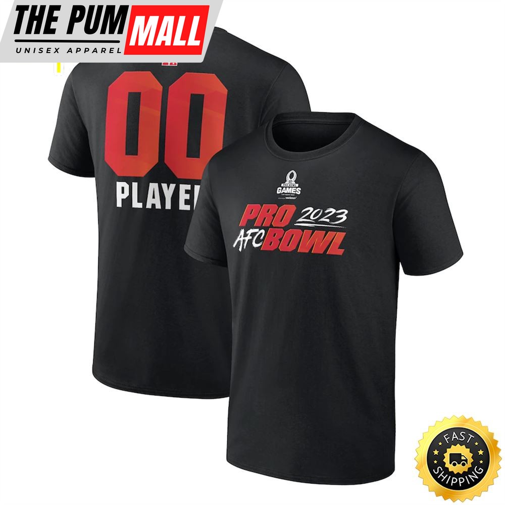AFC Branded 2023 Pro Bowl Pick-A-Player Black T-shirt