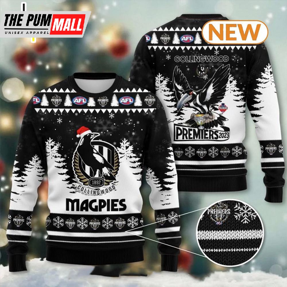 AFL Premiers Collingwood Ugly Christmas Sweater Shirt, Sweatshirt