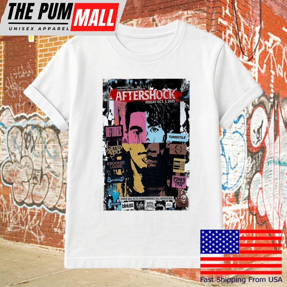 Aftershock Oct 3 2025 Discovery Park In Sacramento, CA T-Shirt