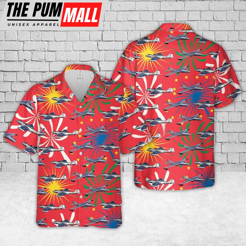 Air Force Hawaiian Shirt, B-57 Canberra US Air Force Hawaiian Shirt, Veteran Hawaiian Shirt