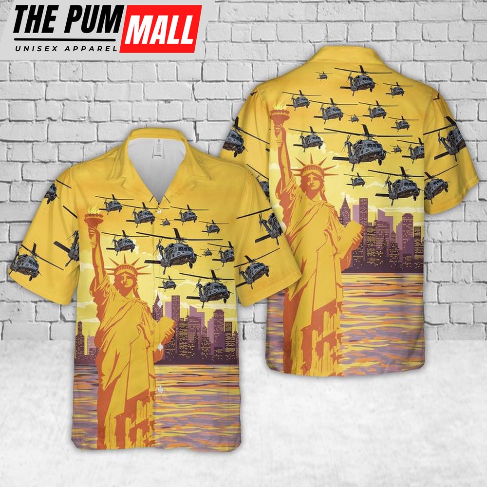 Air Force Hawaiian Shirt, HH-60G Pavehawk New York Air National Guard Hawaiian Shirt, Veteran Hawaiian Shirt