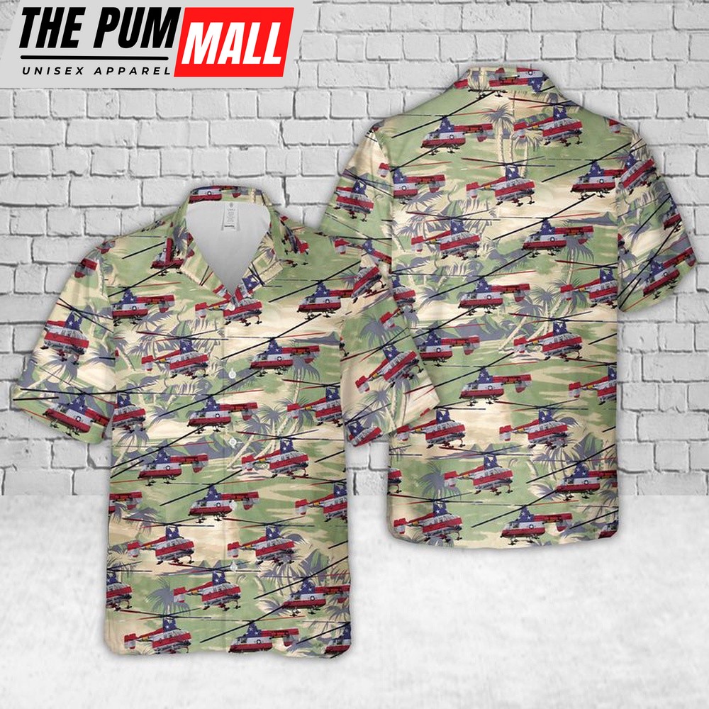 Air Force Hawaiian Shirt, Kaman HH-43 Huskie US Air Force Hawaiian Shirt, Veteran Hawaiian Shirt