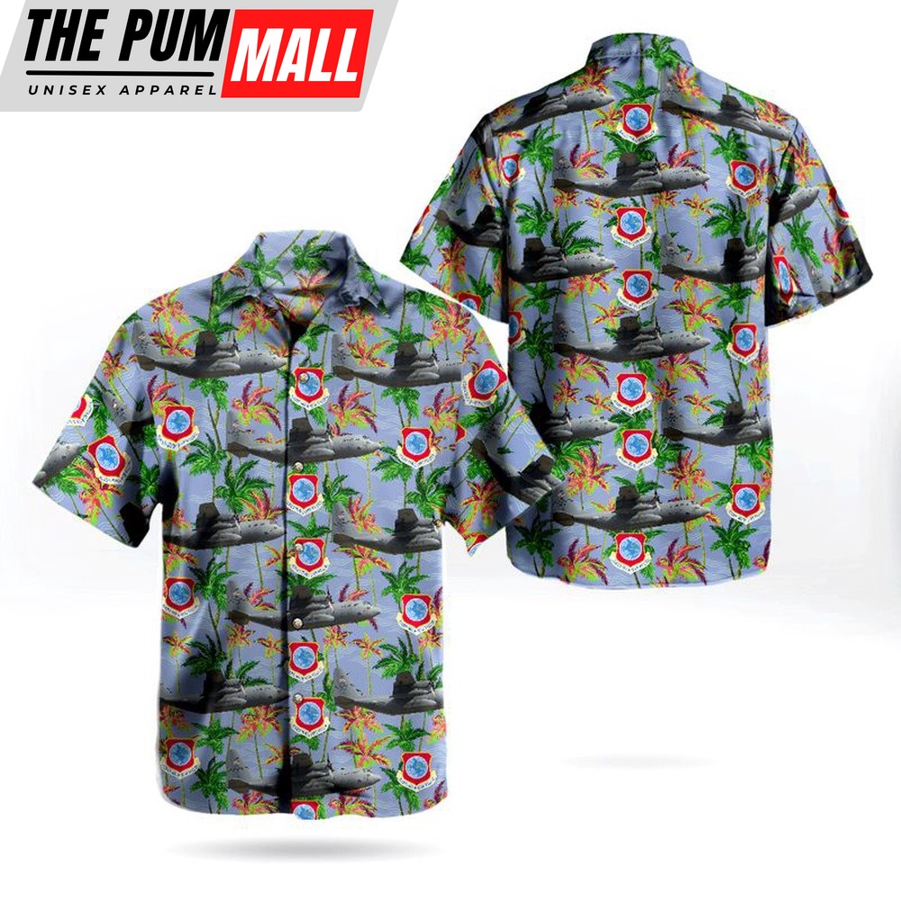 Air Force Hawaiian Shirt, Missouri Air National Guard 139th Airlift Wing Lockheed C-130H Hercules (L-382) Hawaiian Shirt, Veteran Hawaiian Shirt